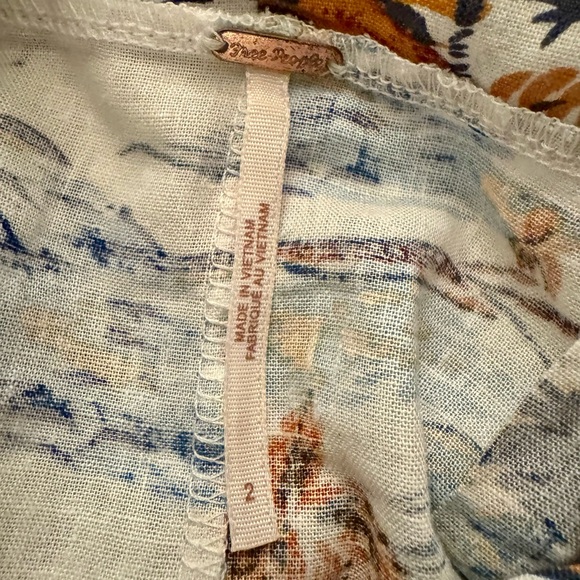 Free People Ivory Flamingo Paradise Print Dress - Picture 10 of 12